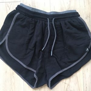 Gymshark Heather Dual Band Shorts Black